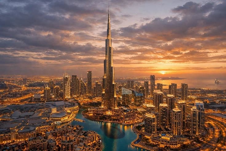Burj Khalifa and the Dubai skyline