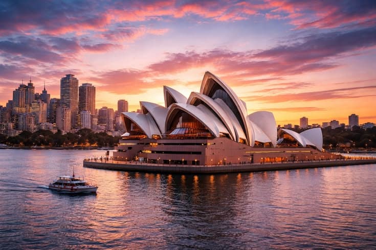 Sydney Opera House and harbour