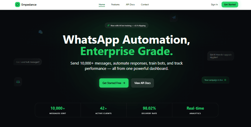 WhatsApp Business Automation