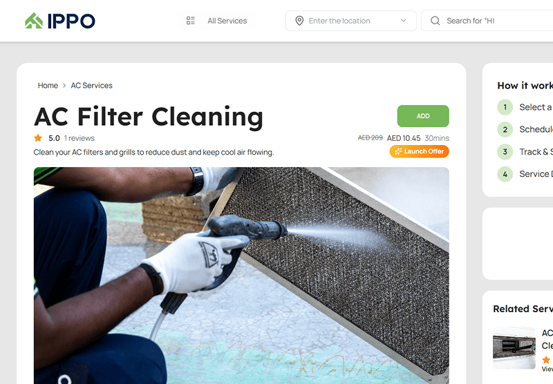 IPPO website after redesign