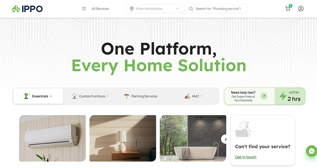 IPPO on-demand home services platform